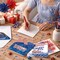 12 Pack 4th of July Diamond Painting Greeting Card Kits Patriotic Diamond Art Cards with Envelopes Memorial Day Red White Blue 5D Rhinestones Painting Making Kits for Adults DIY Craft Gifts